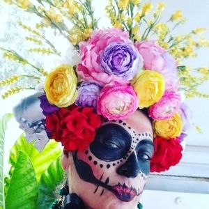 DAY OF THE DEAD HEADPIECE